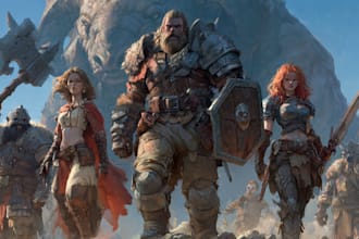 draw dnd character art, fantasy, illustration for concept art