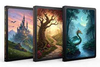 illustrate fantasy book covers and ebook covers