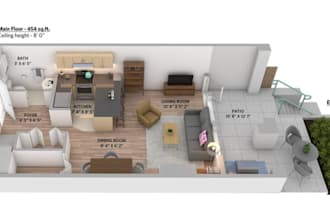 make 3d floor plan 3d max for best quality