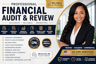 do CPA financial audit, financial review, financial statements and audit report