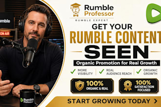 organic rumble video promoiton rumble promotion
