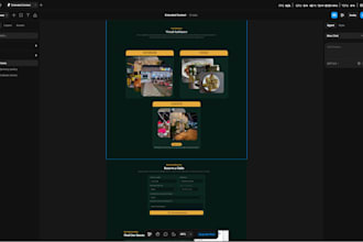 design a premium restaurant or cafe website