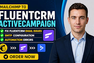 fix fluentcrm email issues, SMTP configuration and automation errors