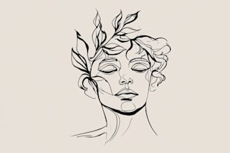 create a minimalist fine line tattoo design