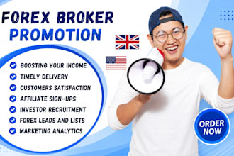 forex broker promotion and  leads forex market and recruit investor