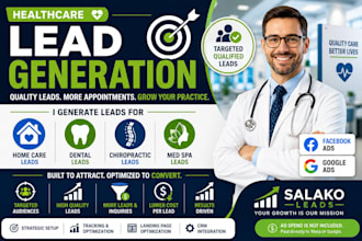 generate home care, dental, chiropractic, and med spa leads via facebook ads