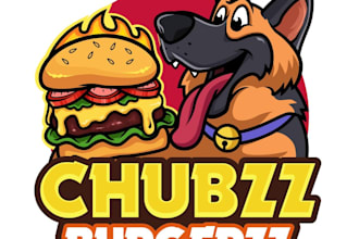 design a professional burger, chef, food and restaurant logo