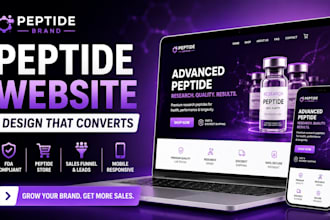 design fda compliant peptide website research peptide website glp peptide store