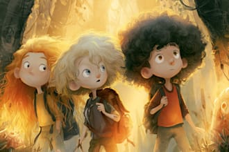 design children book illustrations and cover illustration