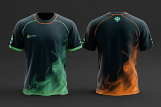 design sublimation jersey mockup and print ready pattern