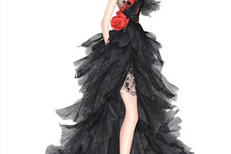 create high fashion illustrations, technical flats