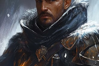 fantasy dnd character illustration
