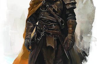 fantasy dnd character illustration