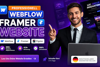 redesign framer website, design framer landing page and redesign webflow website