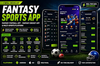 develop a fantasy sports app, fantasy football app, fantasy cricket app