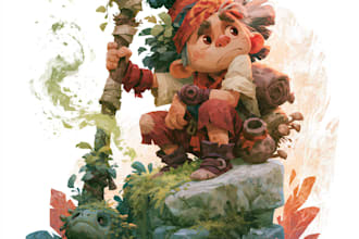 draw children illustration, fantasy character design