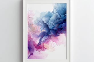 design trendy printable wall art or poster for etsy shop