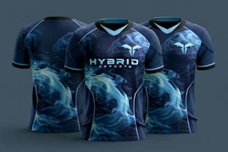 design sublimation esports and gaming jersey or merchandise