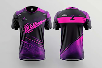 design sublimation esports and gaming jersey or merchandise