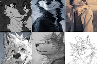 draw furry art, furry character, furry oc