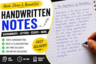 write beautiful hand writing