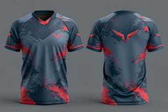 design sublimation esports and gaming jersey or merchandise