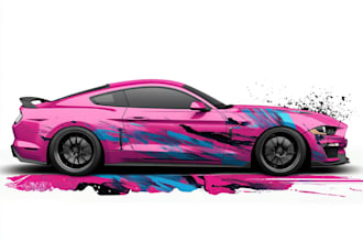 creative custom car wrap, van wrap