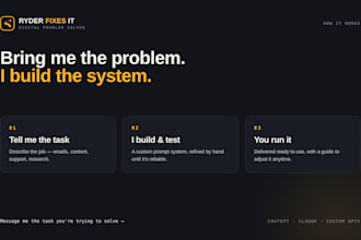 build custom chatgpt and claude prompts and instructions for your business