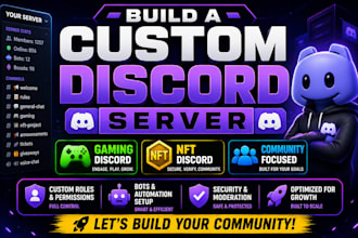 build a custom discord server gaming discord ntf discord server setup