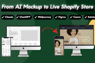 convert your claude or ai generated design into a shopify store