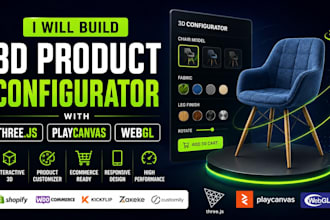 build a 3d product configurator using threejs or polycanvas webgl