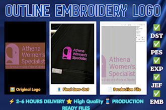 digitize your logo for outline embroidery