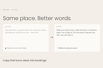 rewrite your airbnb listing title and description to get more bookings