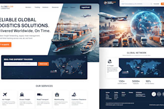 design a trucking, freight broker, and logistics wordpress website