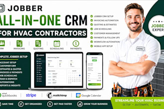 setup jobber CRM invoicing quoting hvac contractor business jobber scheduling