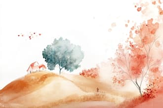 do a watercolor illustration