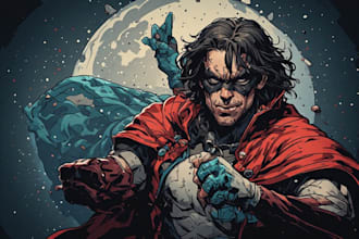 superhero character for comics
