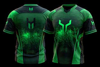 design a full print sublimation jersey, esports jersey,