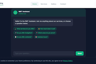 build a business website with a matching mobile app