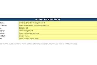 build a plug and play layered process audit lpa system in excel