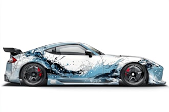 draw car wrap vehicle wrap truck wrap racing car wrap