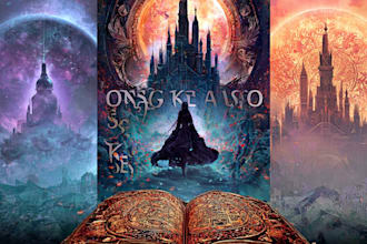 do fantasy book cover design, thriller book cover