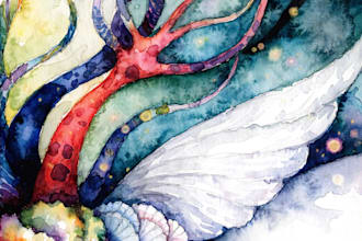 paint watercolor illustration and watercolor art
