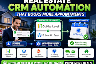setup real estate gohighlevel follow up boss calendly zapier automation