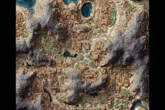 create fantasy, retro and vintage maps for board games