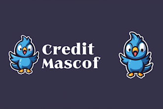 do make new style credit nest mascot logo design with unlimited revisions