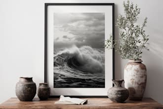 design custom printable wall art for your etsy shop