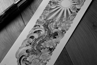 design a professional japanese tattoo design