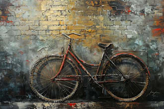 paint your cycle oil painting style