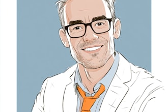 draw avatar in cartoon vector caricature portrait
